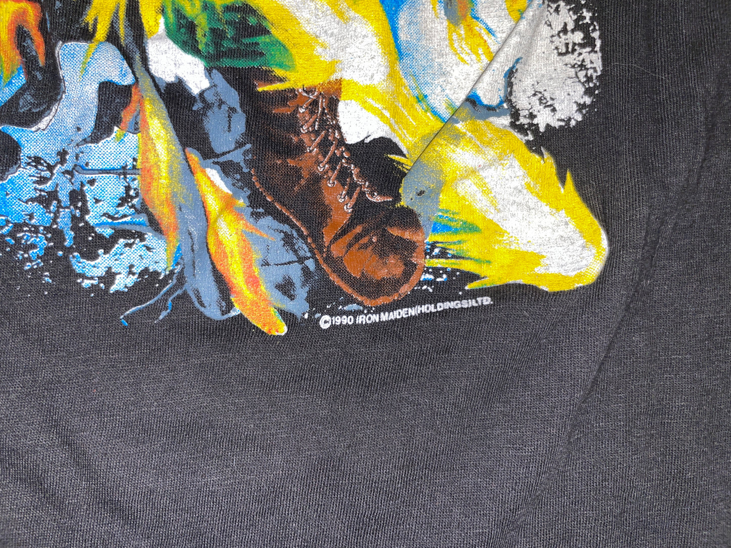 Vintage 1990 Iron Maiden Shoot That Fuc*er T-Shirt