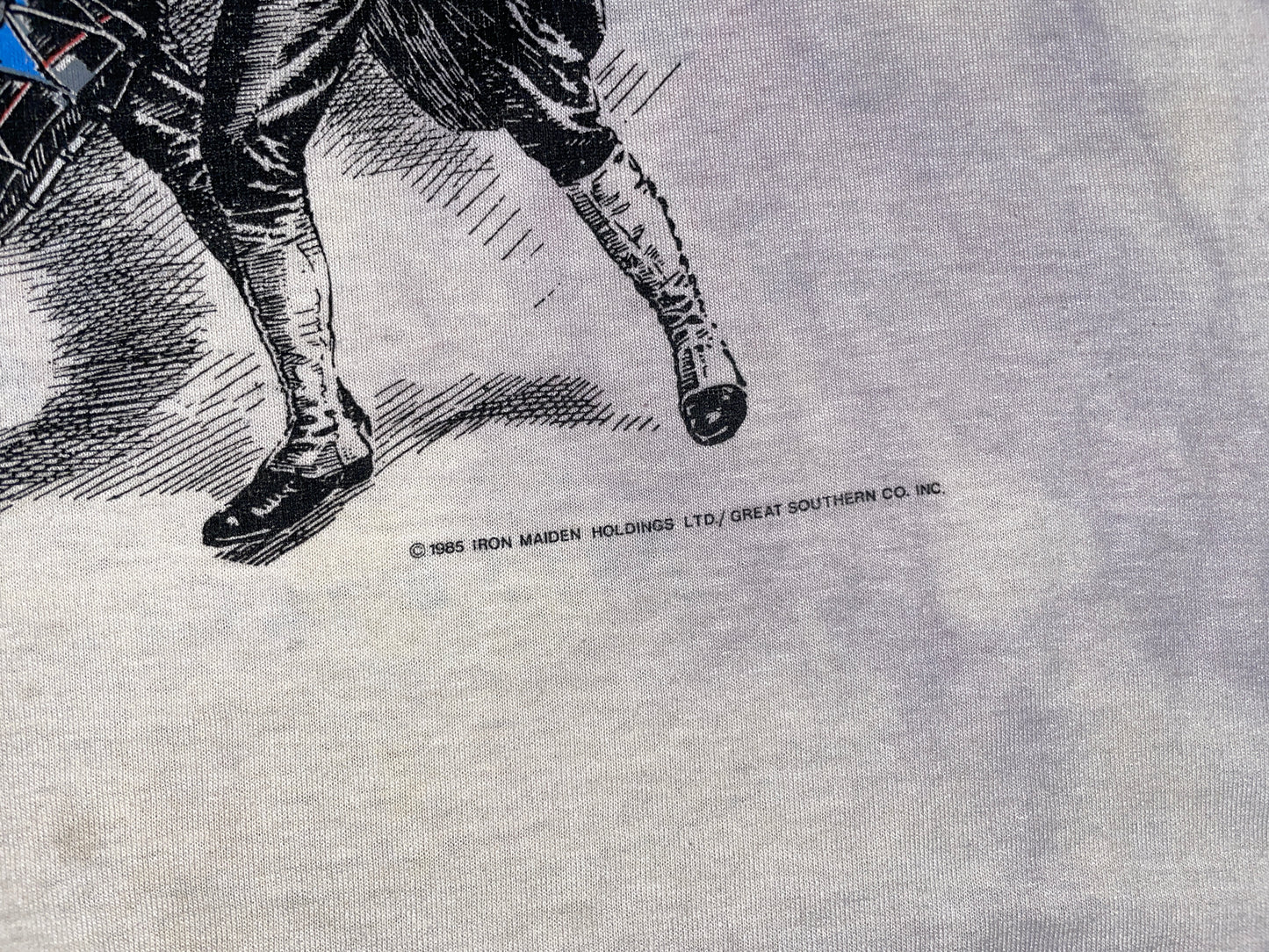 Vintage 1985 Iron Maiden July 4th Event Shirt