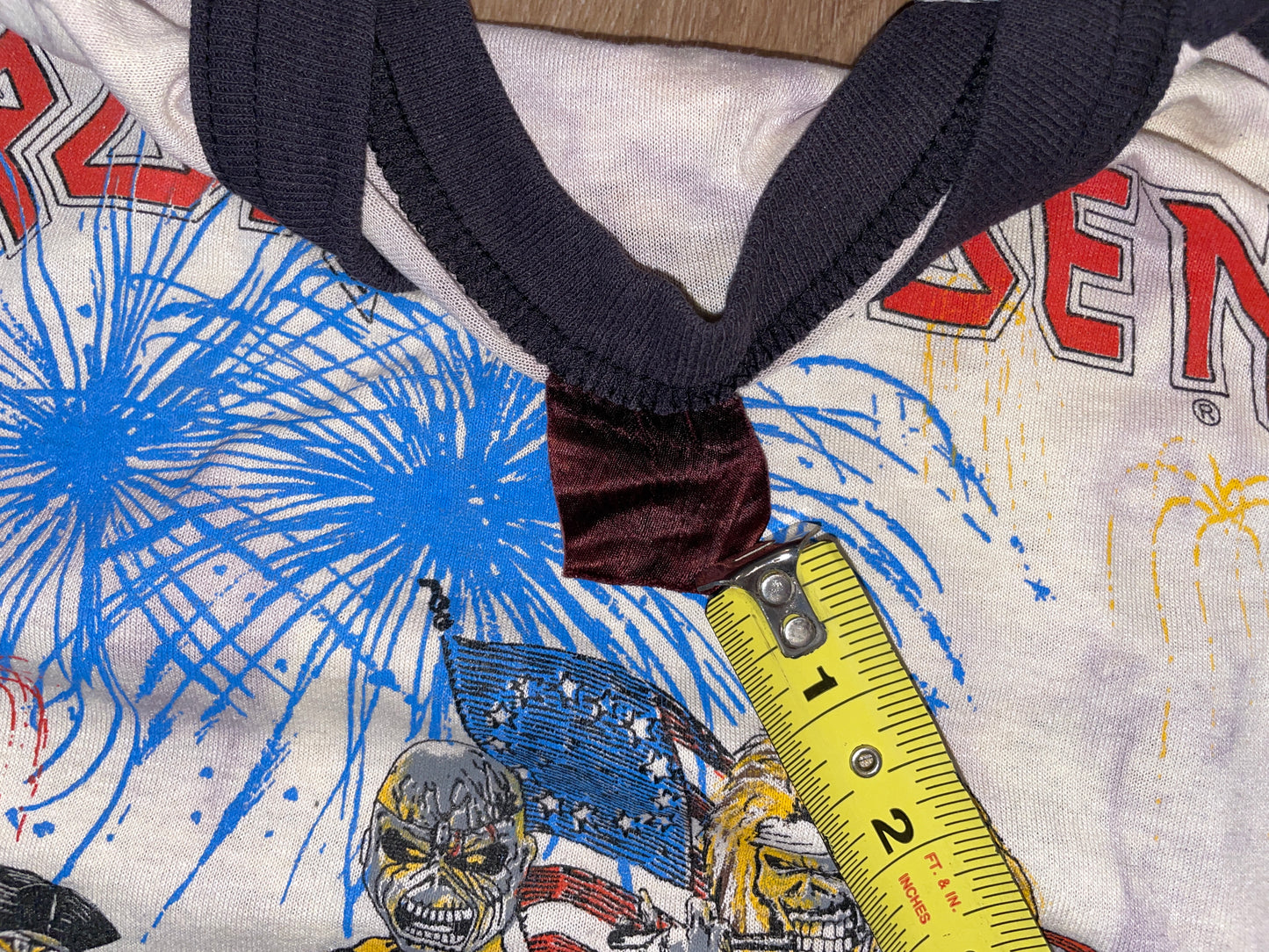 Vintage 1985 Iron Maiden July 4th Event Shirt