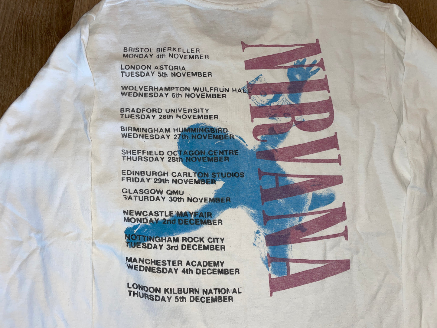 Vintage 90's Nirvana Nevermind Euro Long Sleeve Shirt