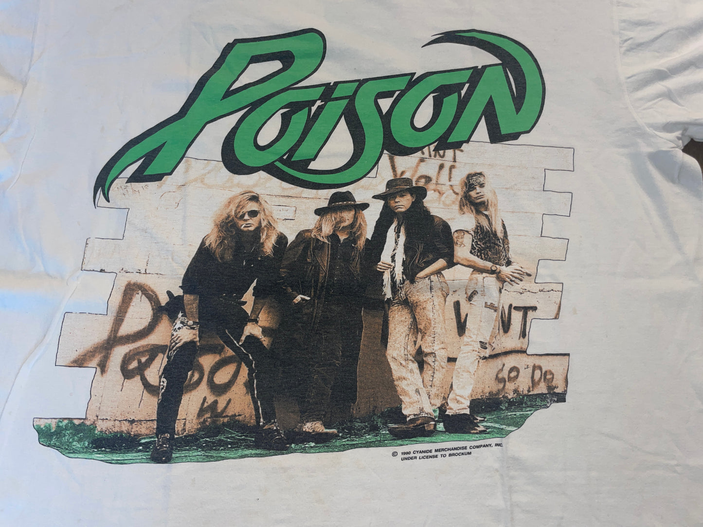 Vintage 1990 Poison Flesh & Blood T-Shirt