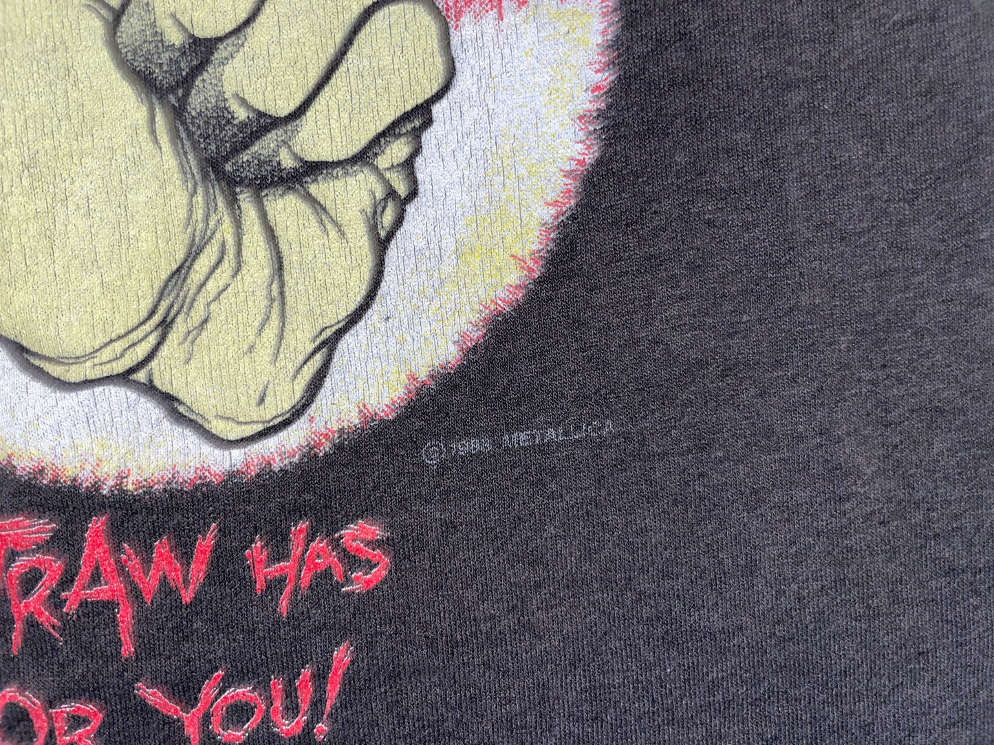 Vintage 1988 Metallica Shortest Straw T-Shirt