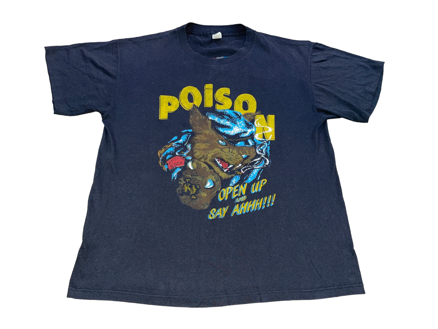 Vintage 80's Poison Open Up and Say AHHH!!! T-Shirt