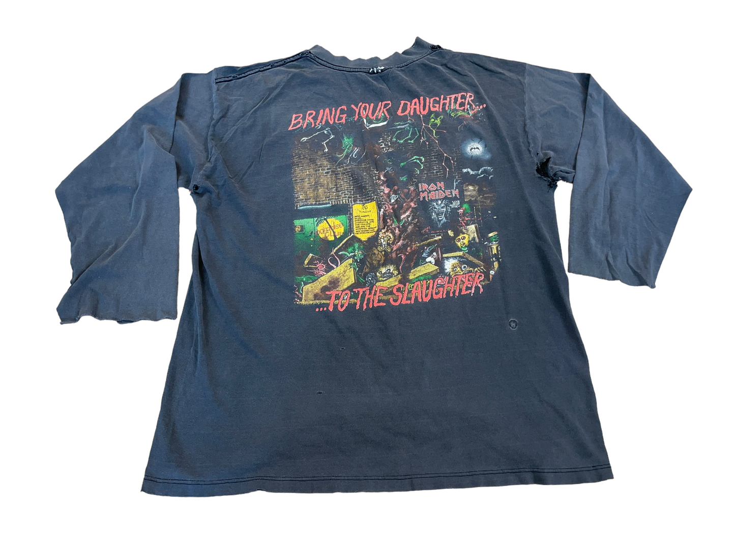 Vintage 1990 Iron Maiden Bring Your Daughter To The Slaughter T-Shirt