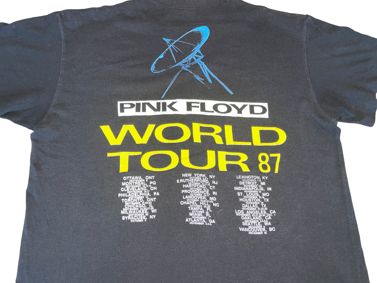 Vintage 1987 Pink Floyd World Tour T-Shirt
