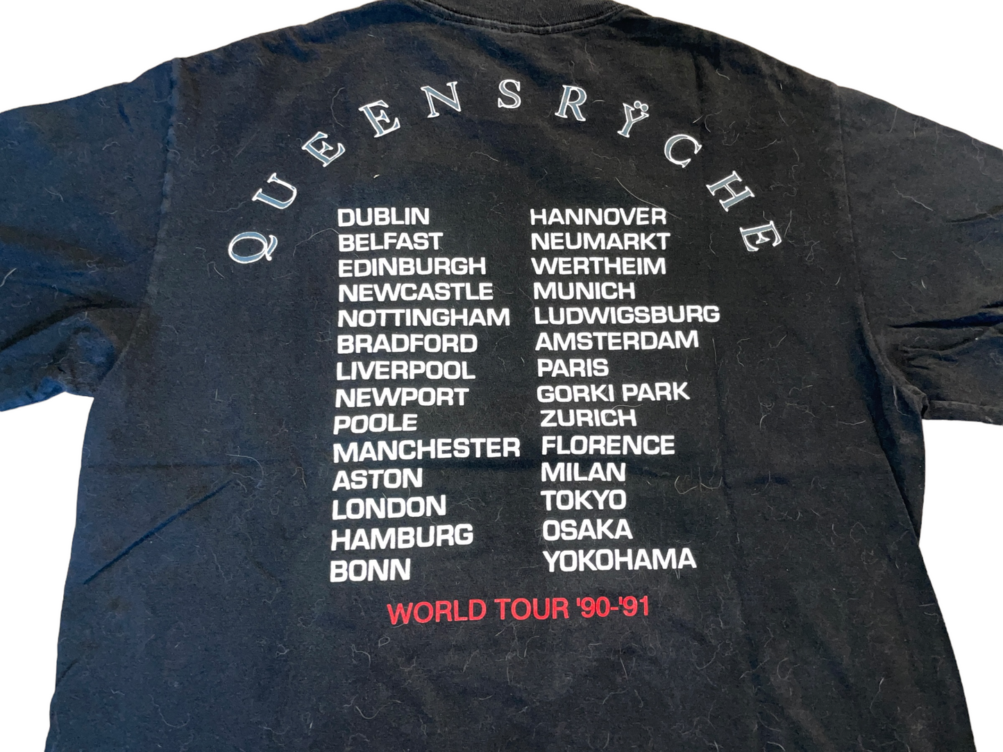 Vintage 1991 Queensryche World Tour T-Shirt