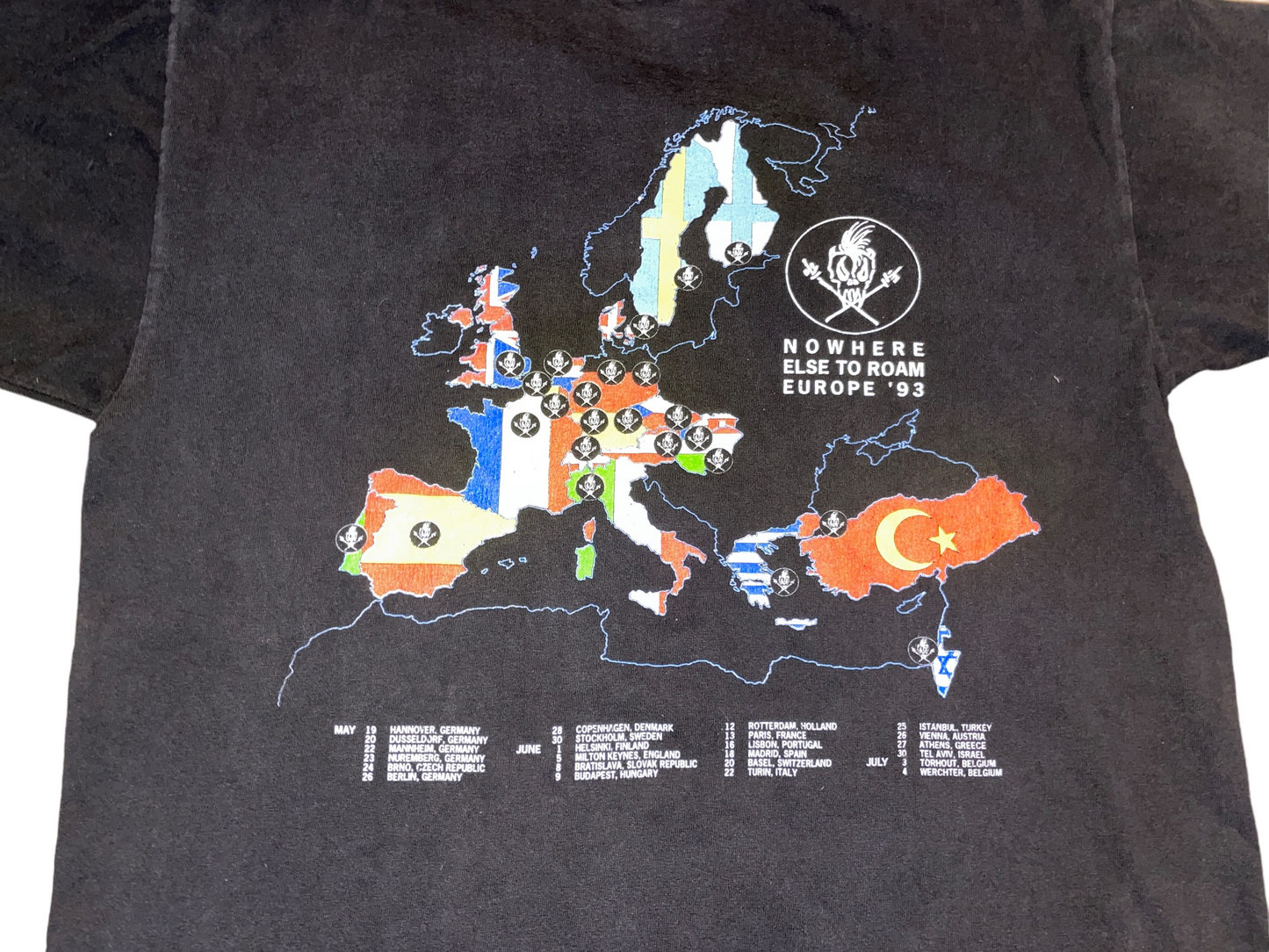 Vintage 1992 Metallica Europe Tour T-Shirt