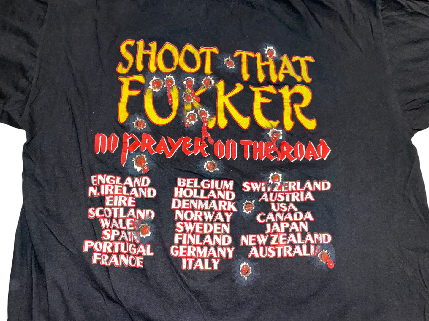 Vintage 1990 Iron Maiden Shoot That Fuc*er T-Shirt