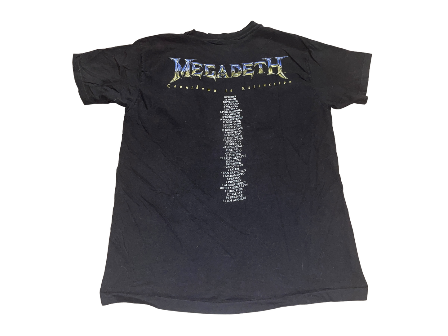 Vintage 1992 Megadeth Countdown to Extinction T-Shirt