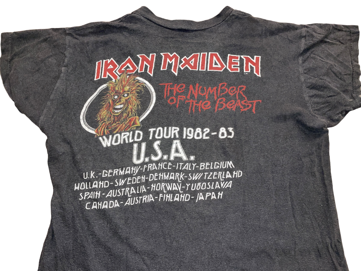 Vintage 1982 Iron Maiden Number of the Beast T-Shirt