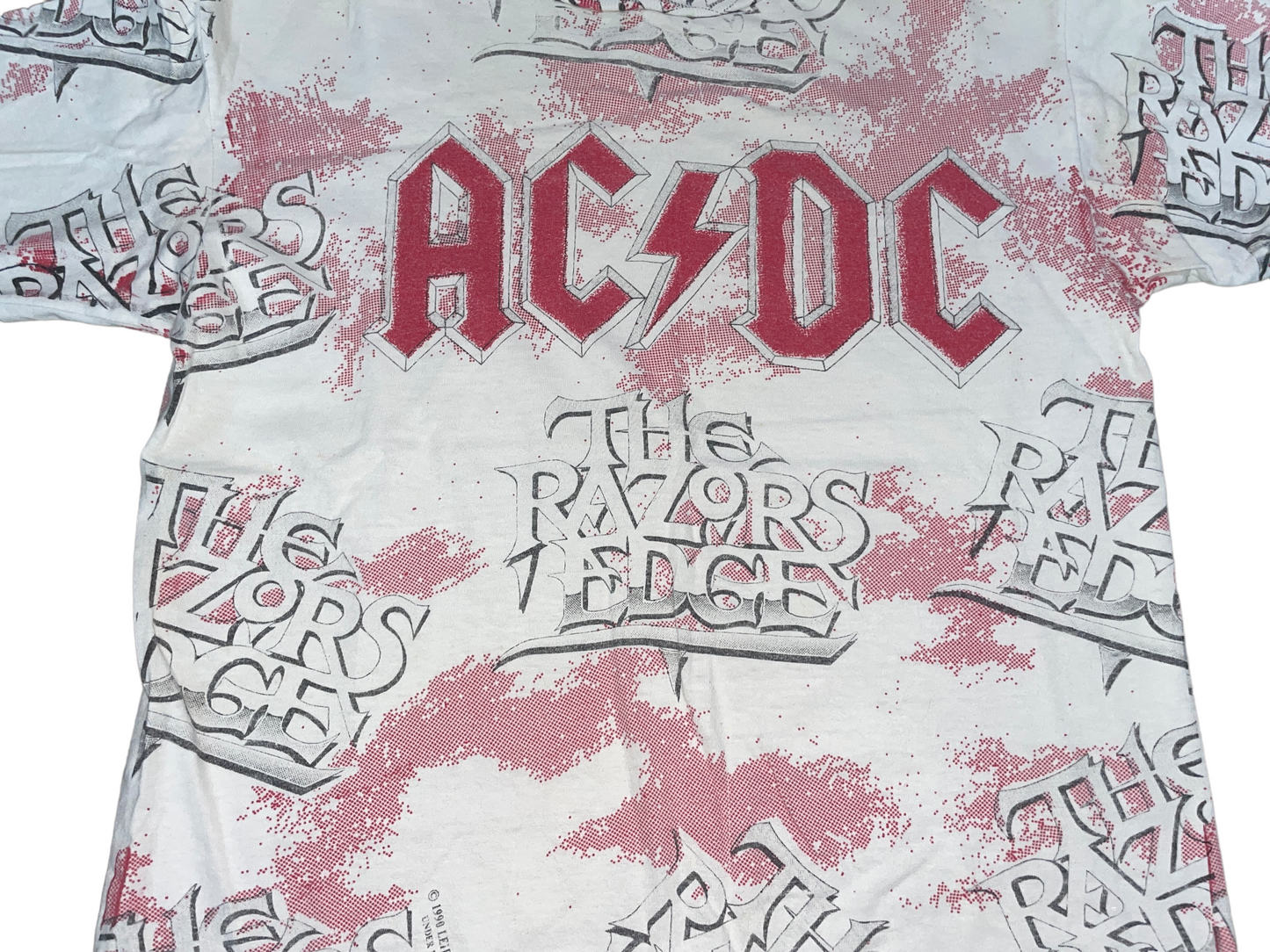 Vintage 1990 ACDC The Razor's Edge Shirt