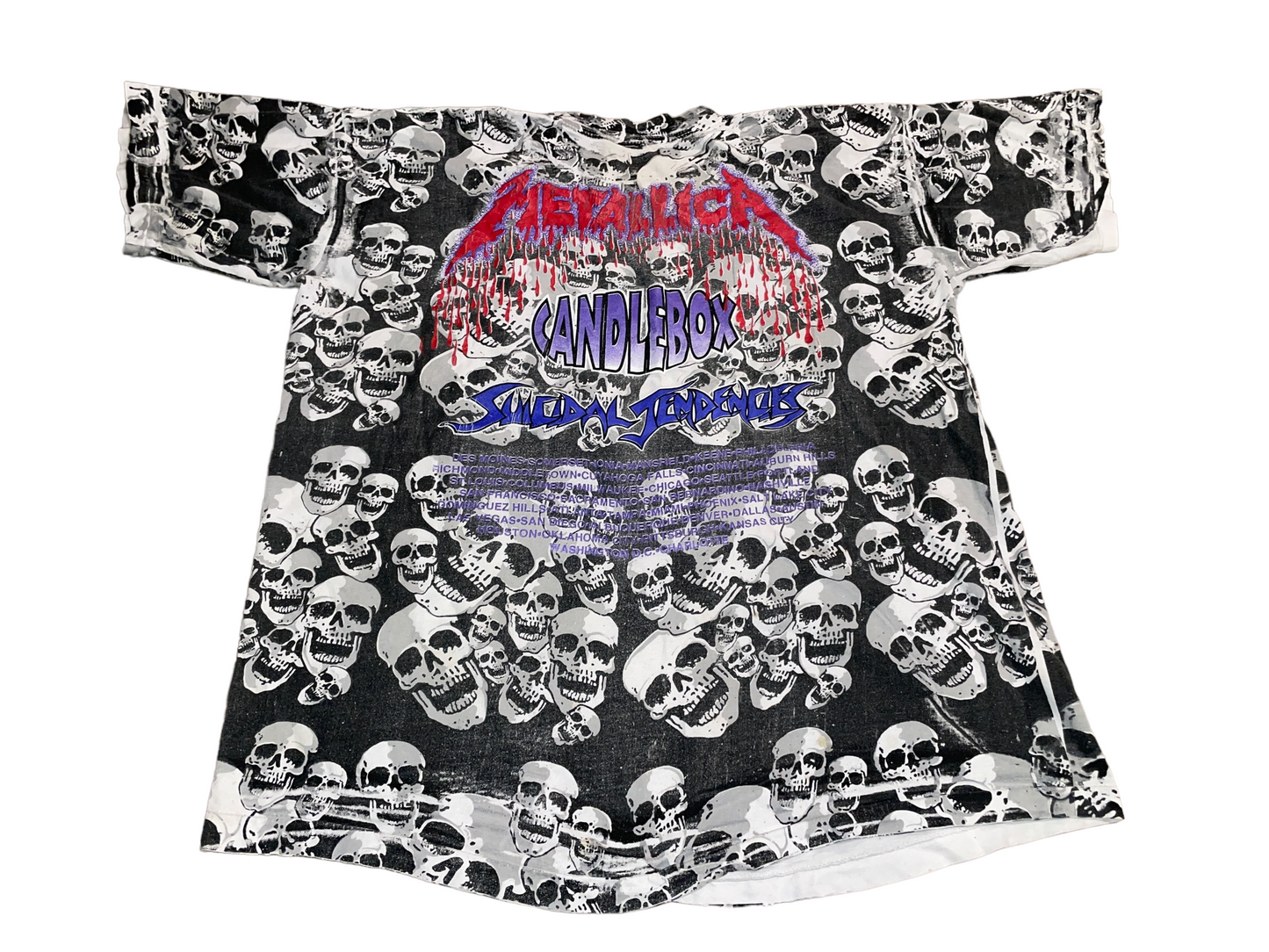 Vintage 1994 Metallica Binge and Purge Tour T-Shirt