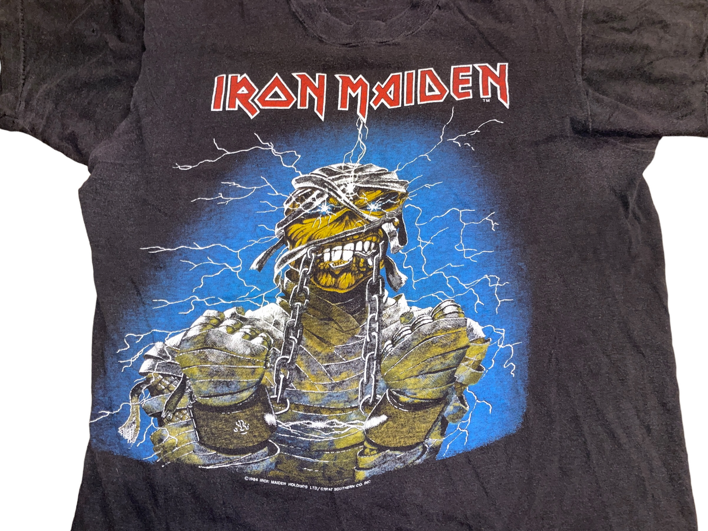 Vintage 1984 Iron Maiden World Slavery Tour T-Shirt