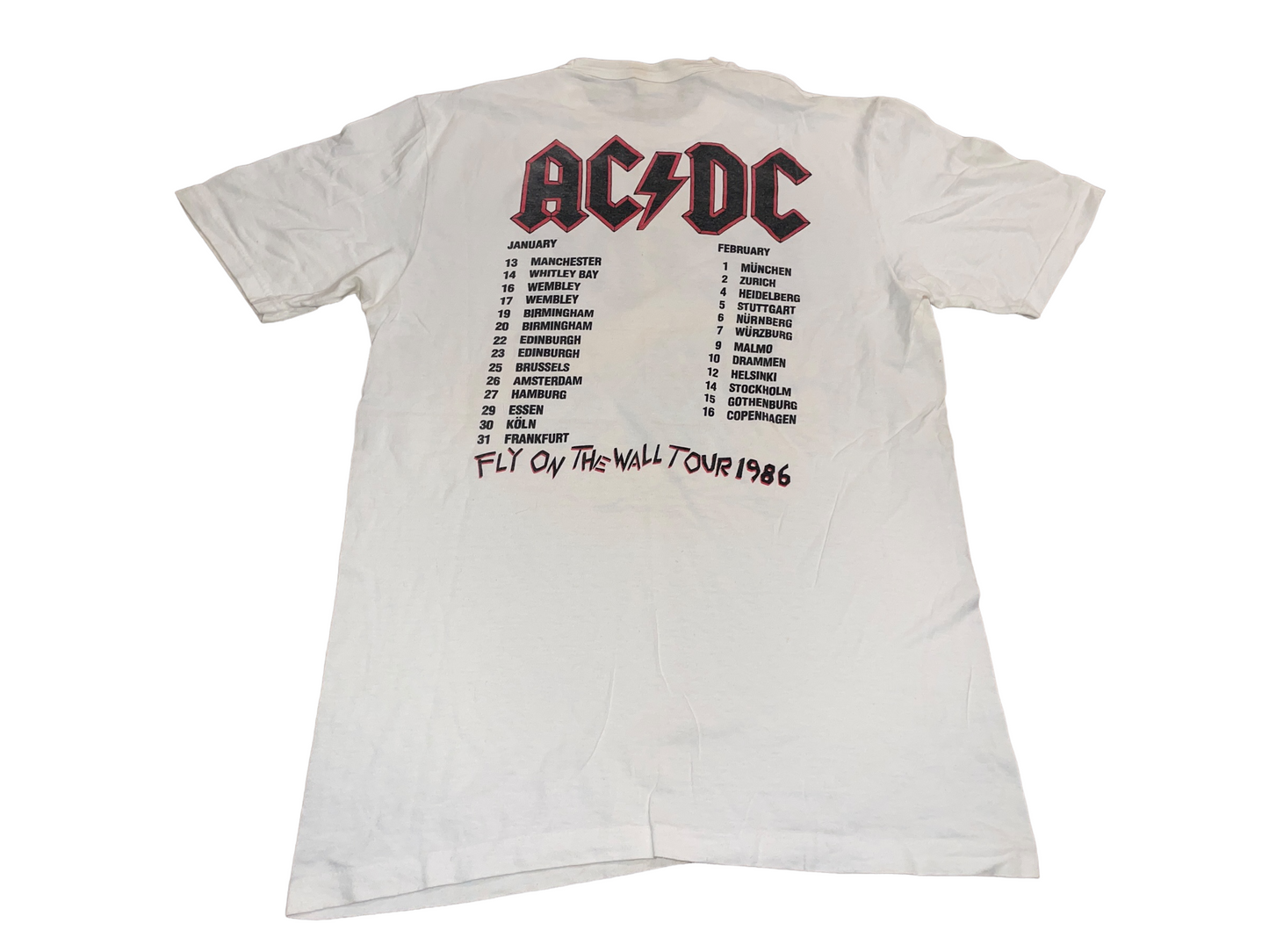 Vintage 1986 ACDC Fly on the Wall T-Shirt