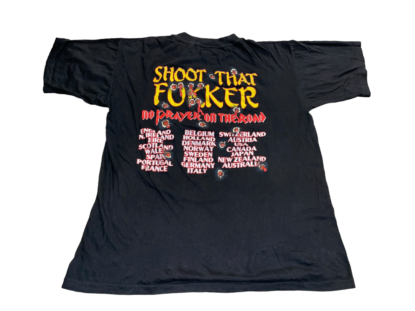 Vintage 1990 Iron Maiden Shoot That Fuc*er T-Shirt