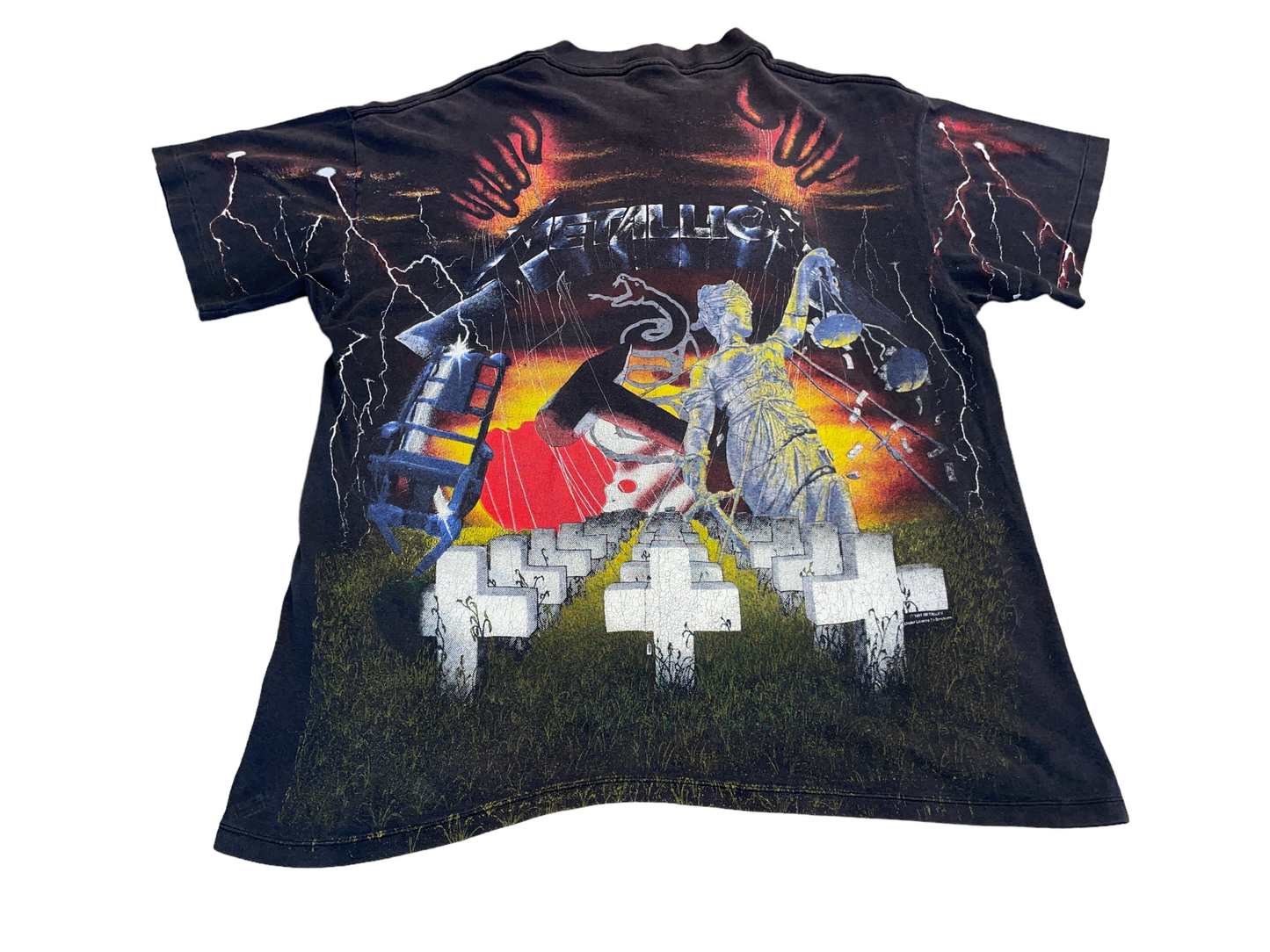 Vintage 1991 Metallica All Over Print T-Shirt
