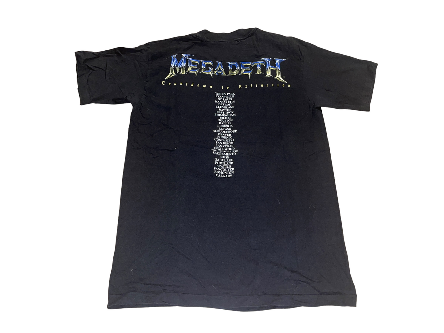 Vintage 1992 Megadeth Countdown to Extinction T-Shirt