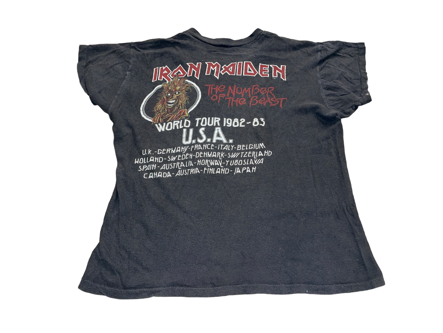 Vintage 1982 Iron Maiden Number of the Beast T-Shirt