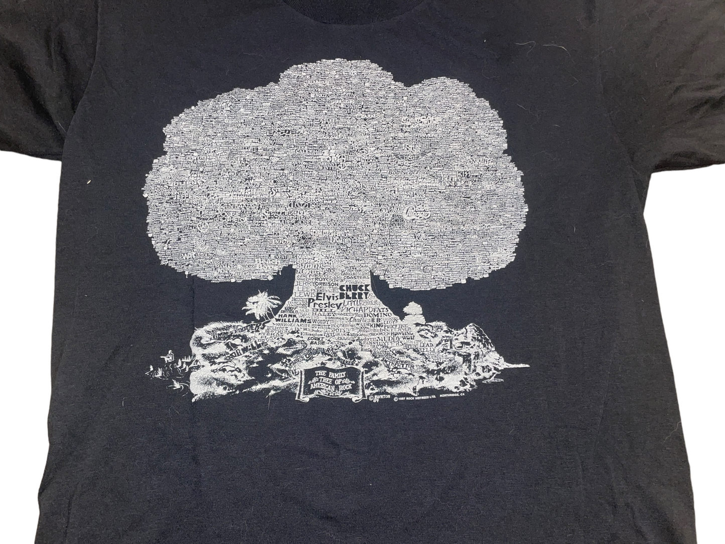 Vintage 1989 Family Tree of British Rock T-Shirt