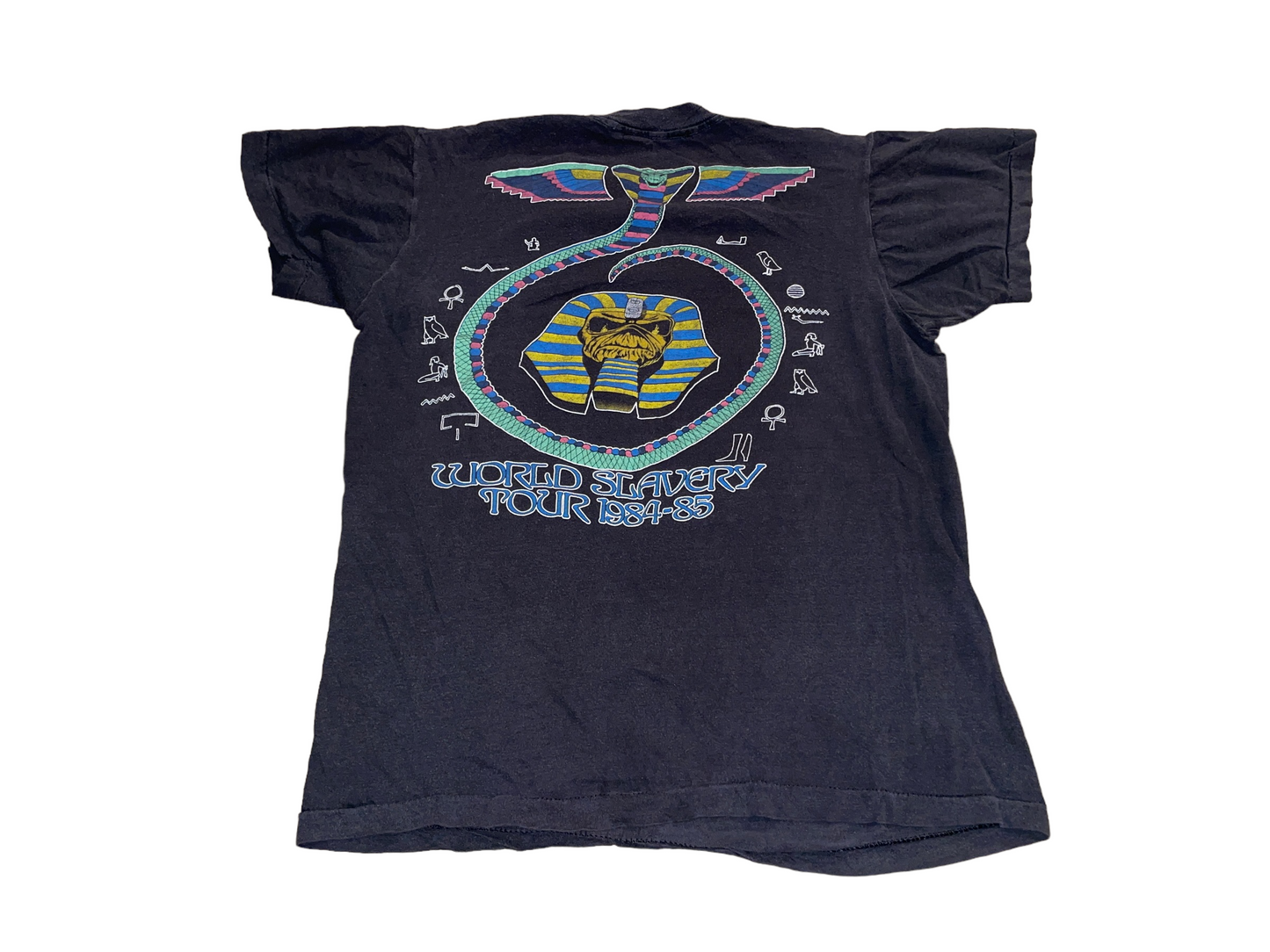 Vintage 1984 Iron Maiden World Slavery Tour T-Shirt