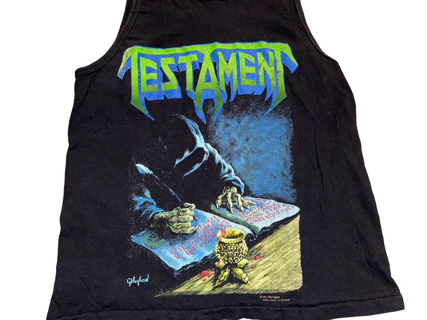 Vintage 1990 Testament Sleeveless T-Shirt