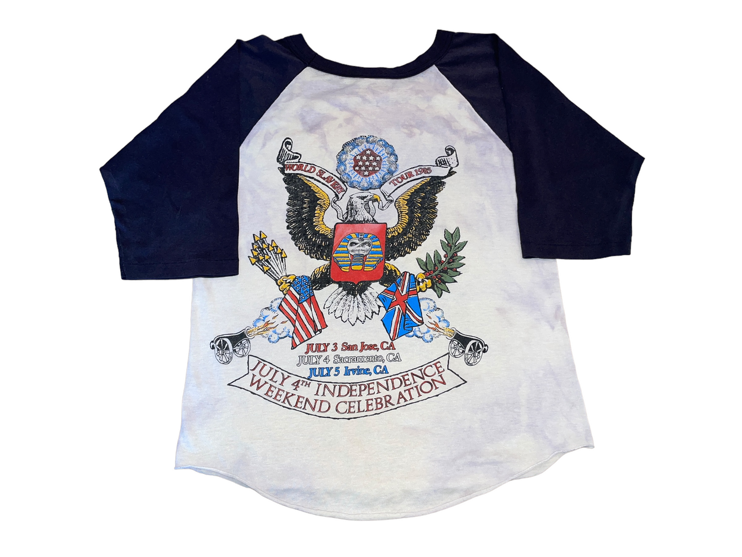 Vintage 1985 Iron Maiden July 4th Event Shirt
