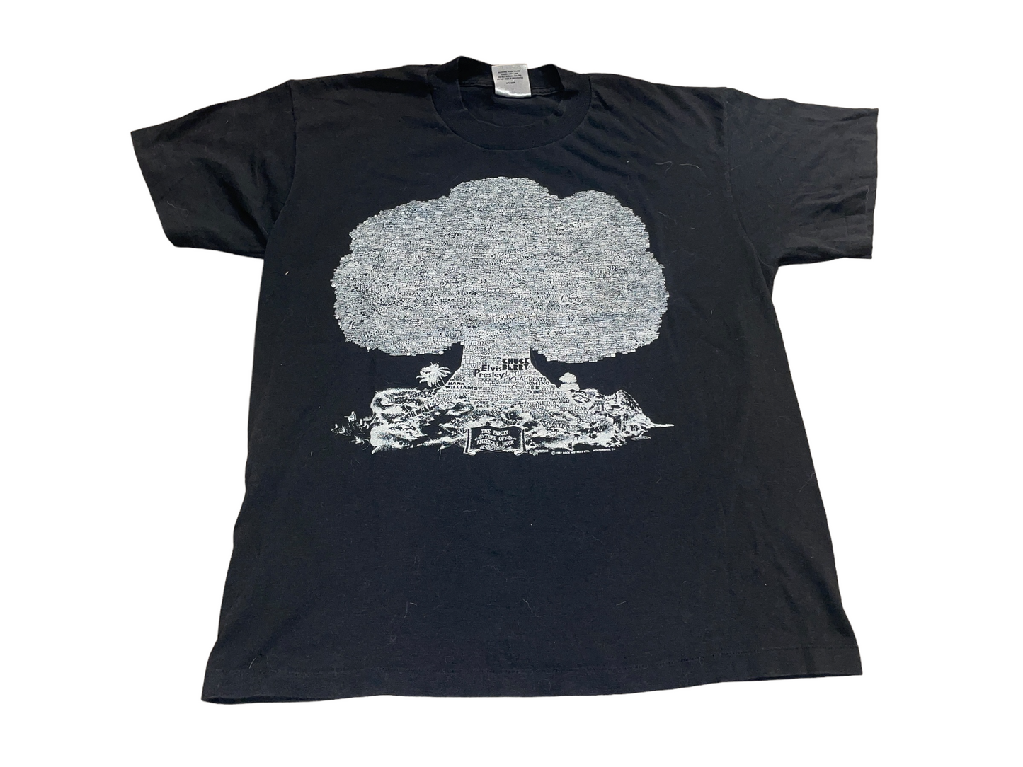 Vintage 1989 Family Tree of British Rock T-Shirt