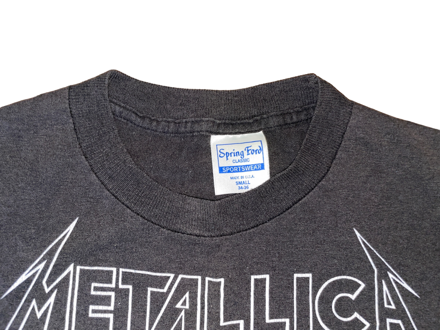 Vintage 1988 Metallica Shortest Straw T-Shirt