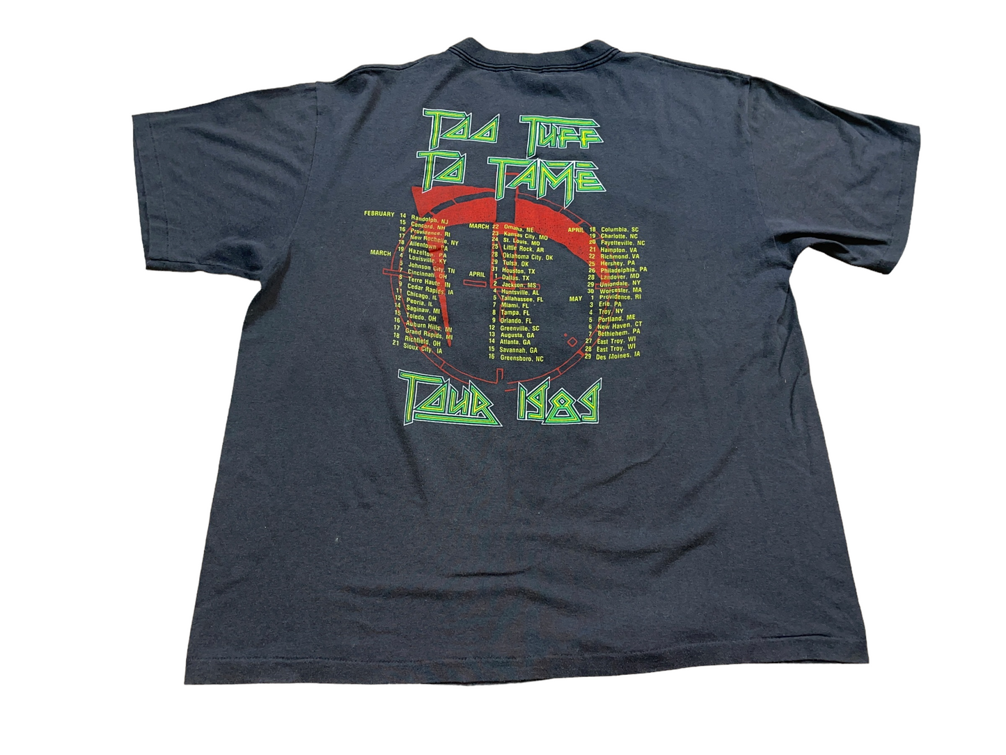 Vintage 1988 Winger Too Tuff To Tame Tour T-Shirt