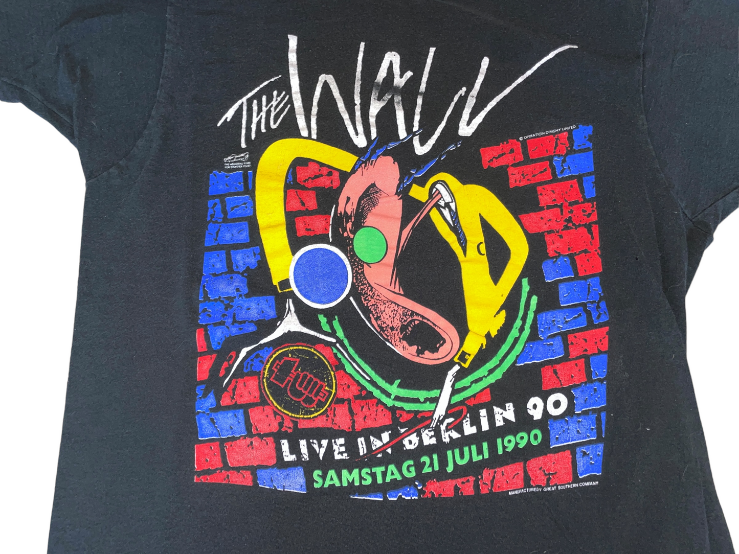 Vintage 1990 Pink Floyd Berlin Wall T-Shirt