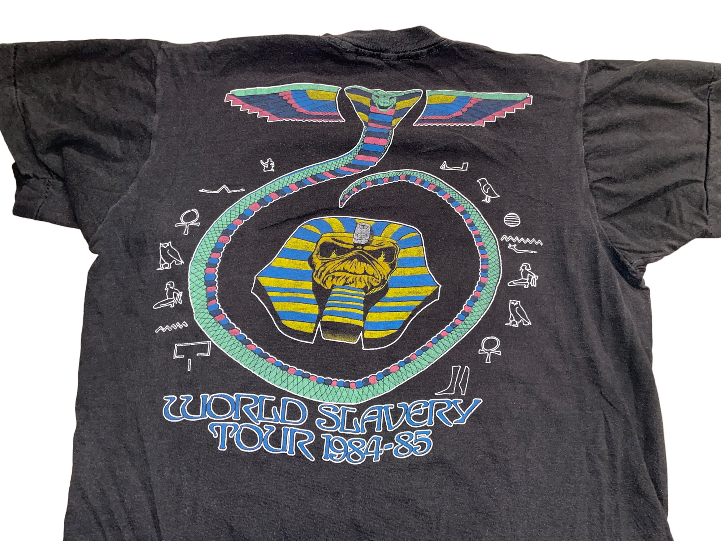 Vintage 1984 Iron Maiden World Slavery Tour T-Shirt