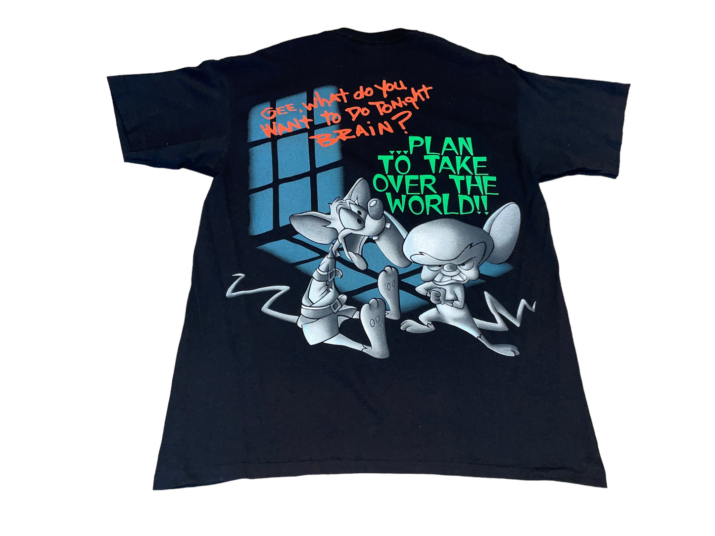 Vintage 1995 Animaniacs Pinky & The Brain T-Shirt