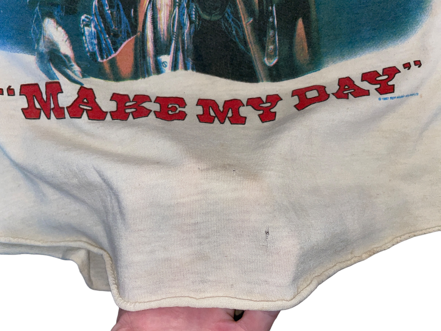 Vintage 1987 Iron Maiden Make My Day T-Shirt