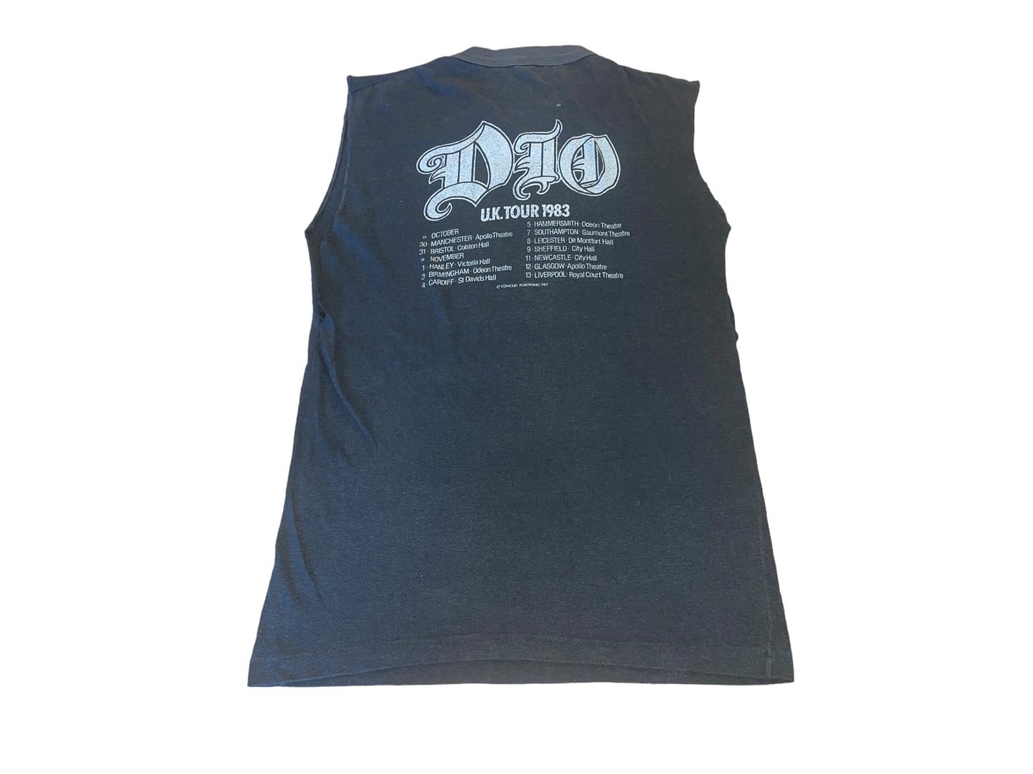Vintage 1983 Dio UK Tour T-Shirt