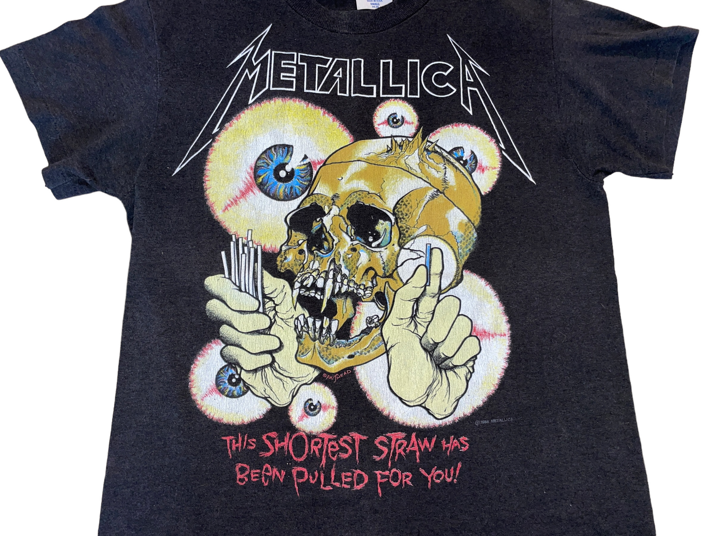 Vintage 1988 Metallica Shortest Straw T-Shirt