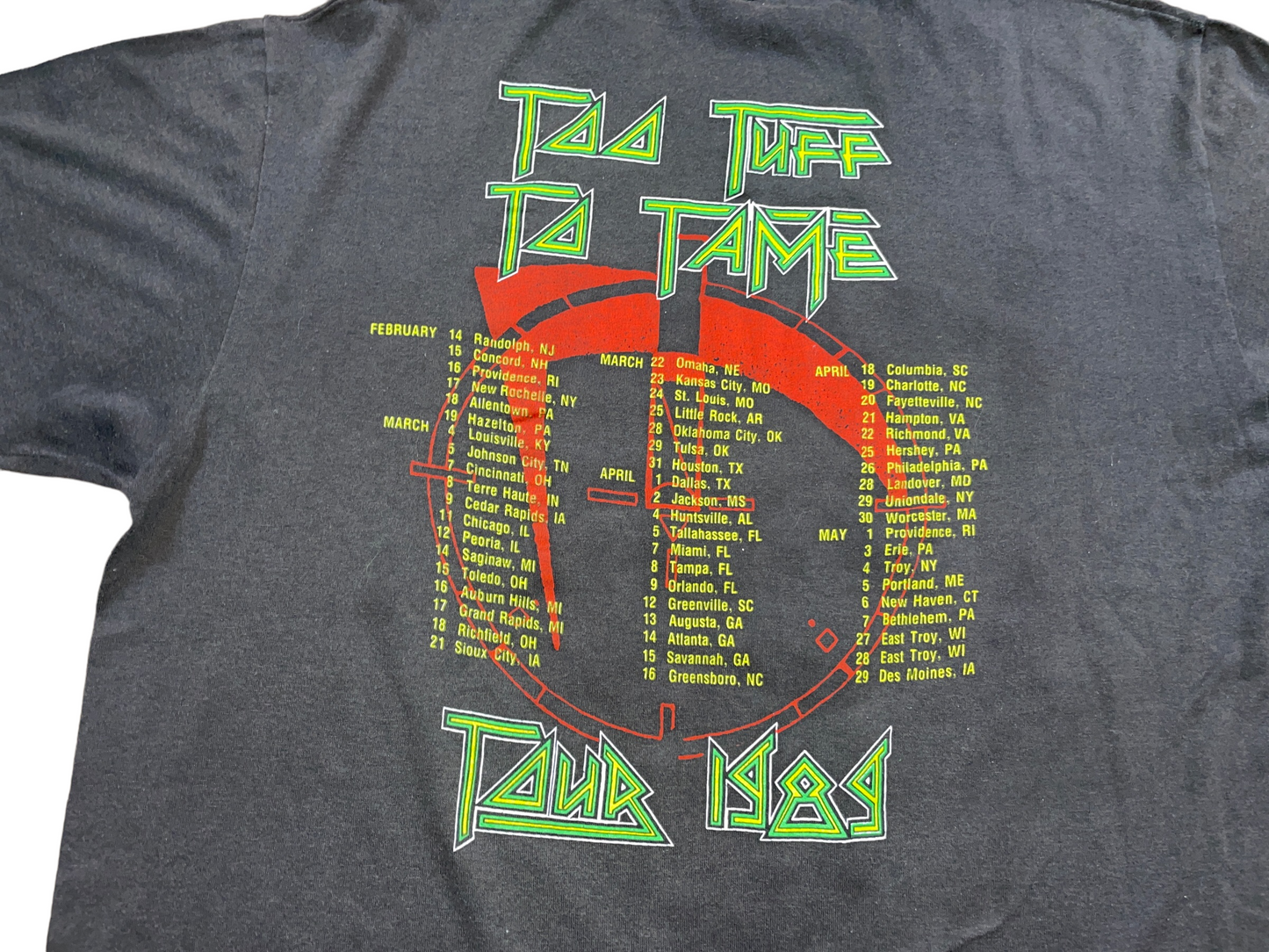 Vintage 1988 Winger Too Tuff To Tame Tour T-Shirt