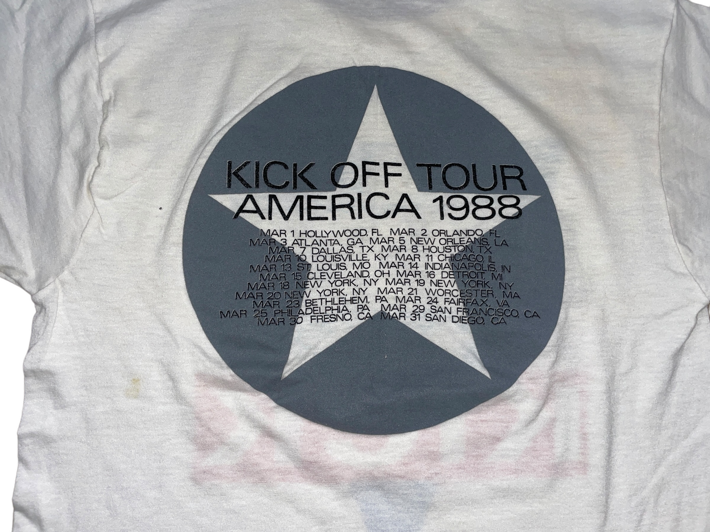 Vintage 1988 INXS Kick Off Tour America T-Shirt