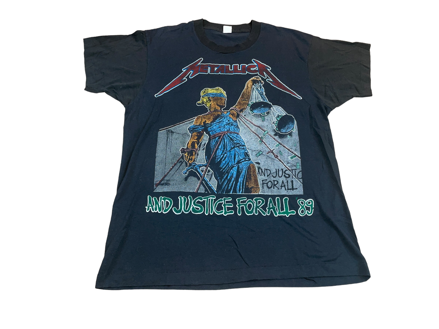 Vintage 1989 Metallica And Justice For All Tour T-Shirt