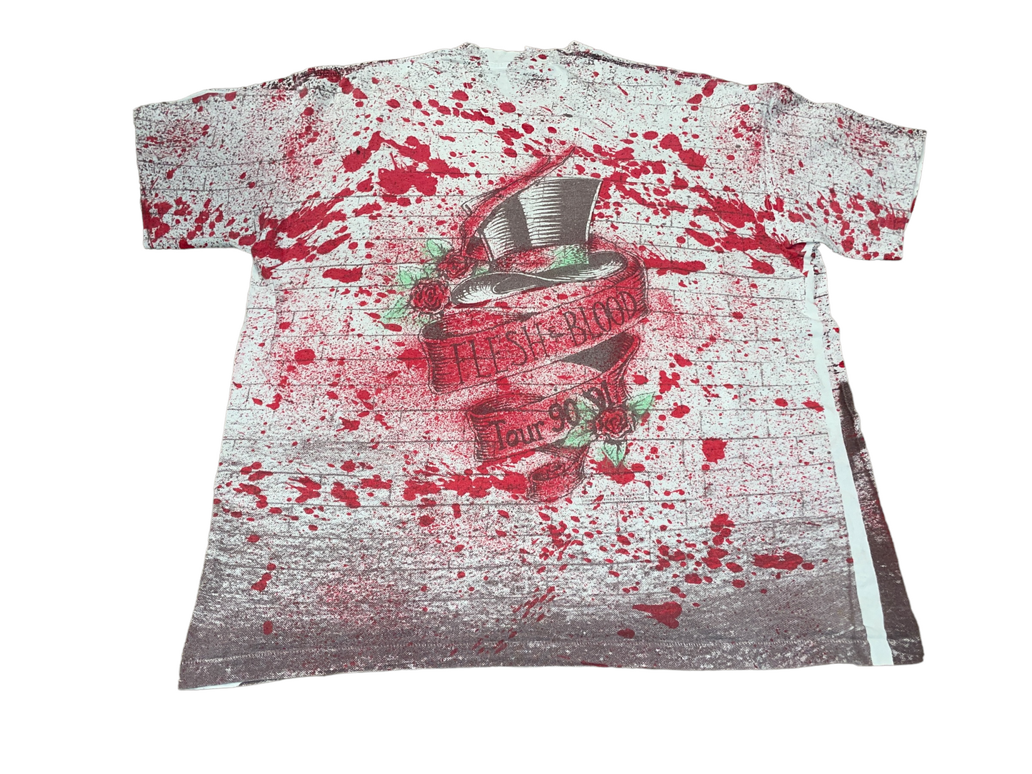 Vintage 1990 Poison All Over Print T-Shirt