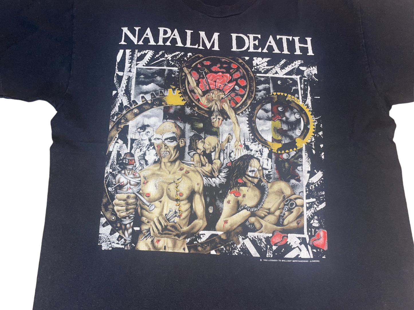 Vintage 1992 Napalm Death Europe Tour T-Shirt