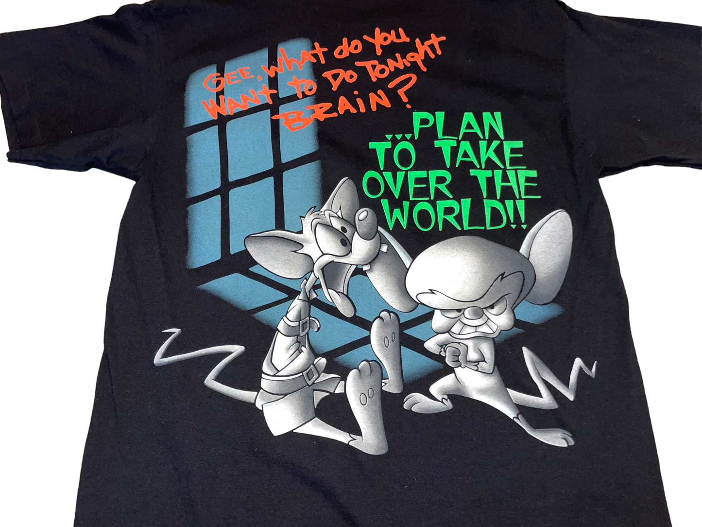Vintage 1995 Animaniacs Pinky & The Brain T-Shirt