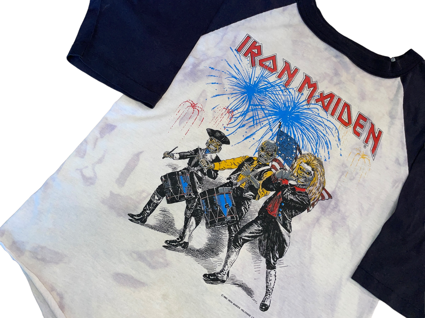 Vintage 1985 Iron Maiden July 4th Event Shirt