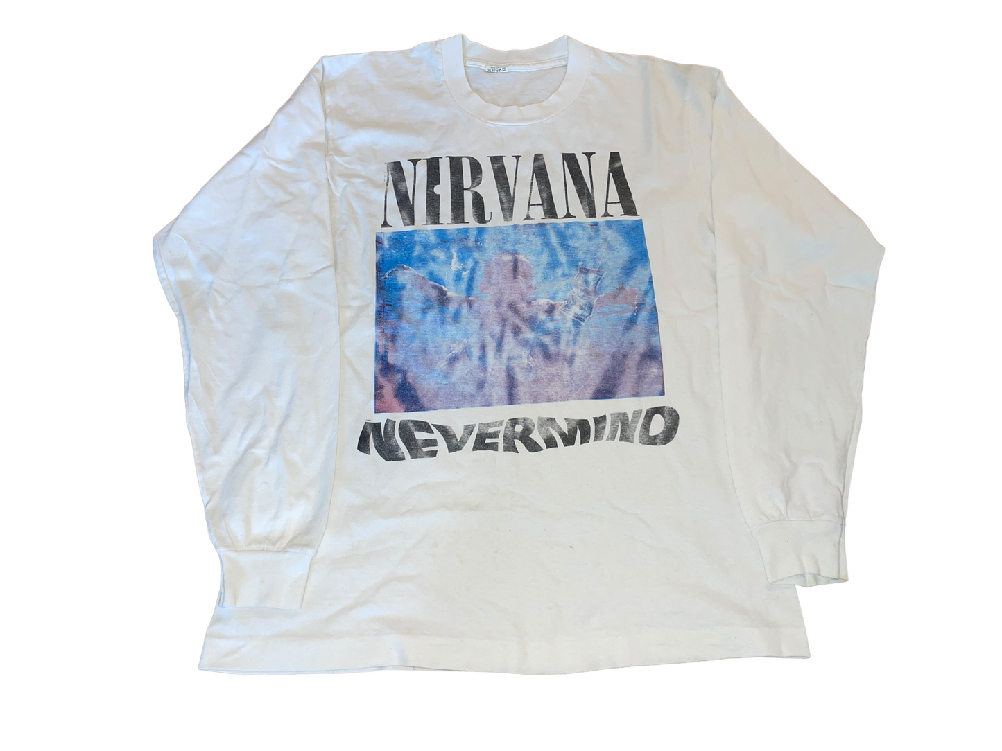 Vintage 90's Nirvana Nevermind Euro Long Sleeve Shirt