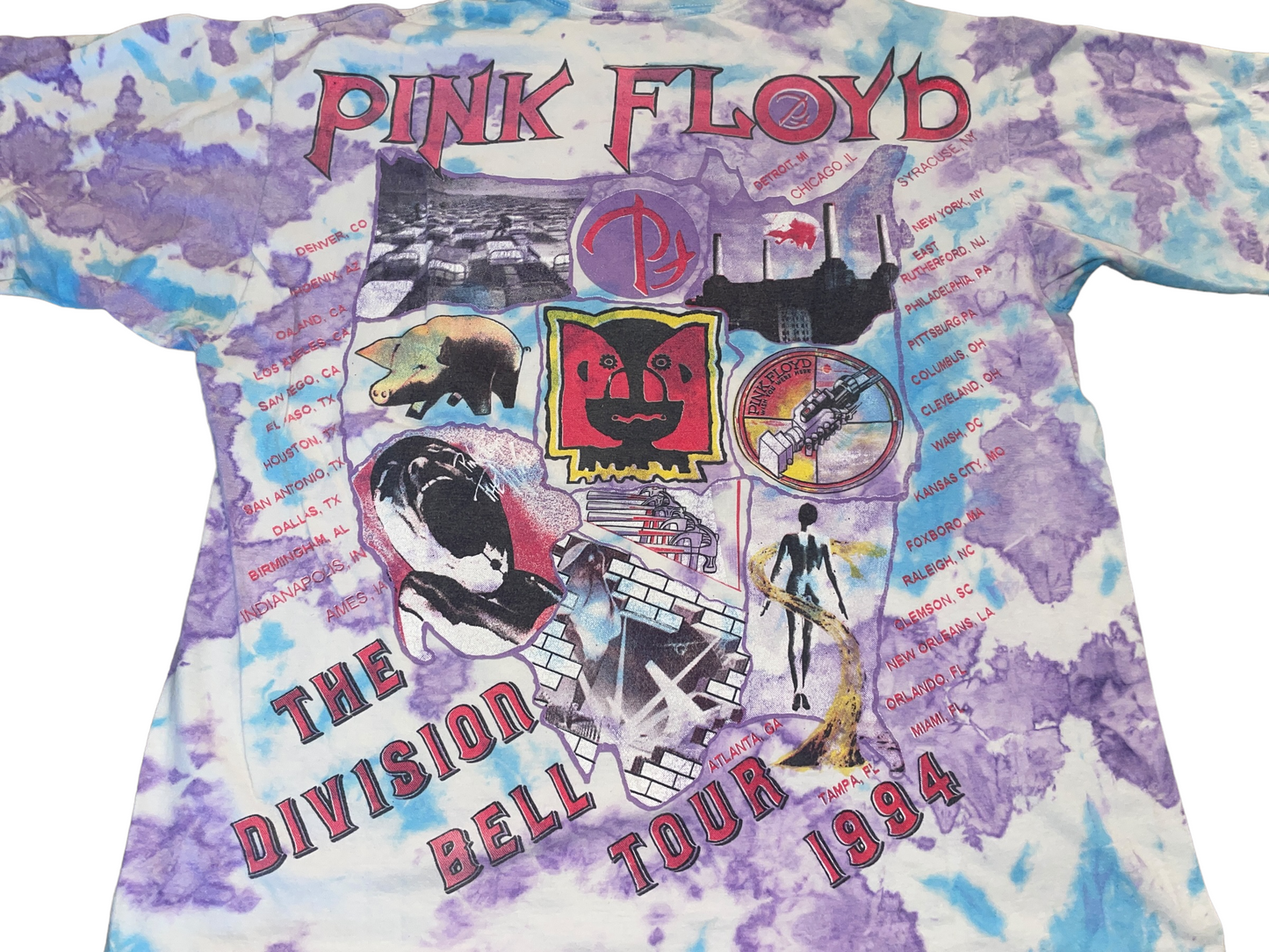 Vintage 1994 Pink Floyd Division Bell Tour T-Shirt