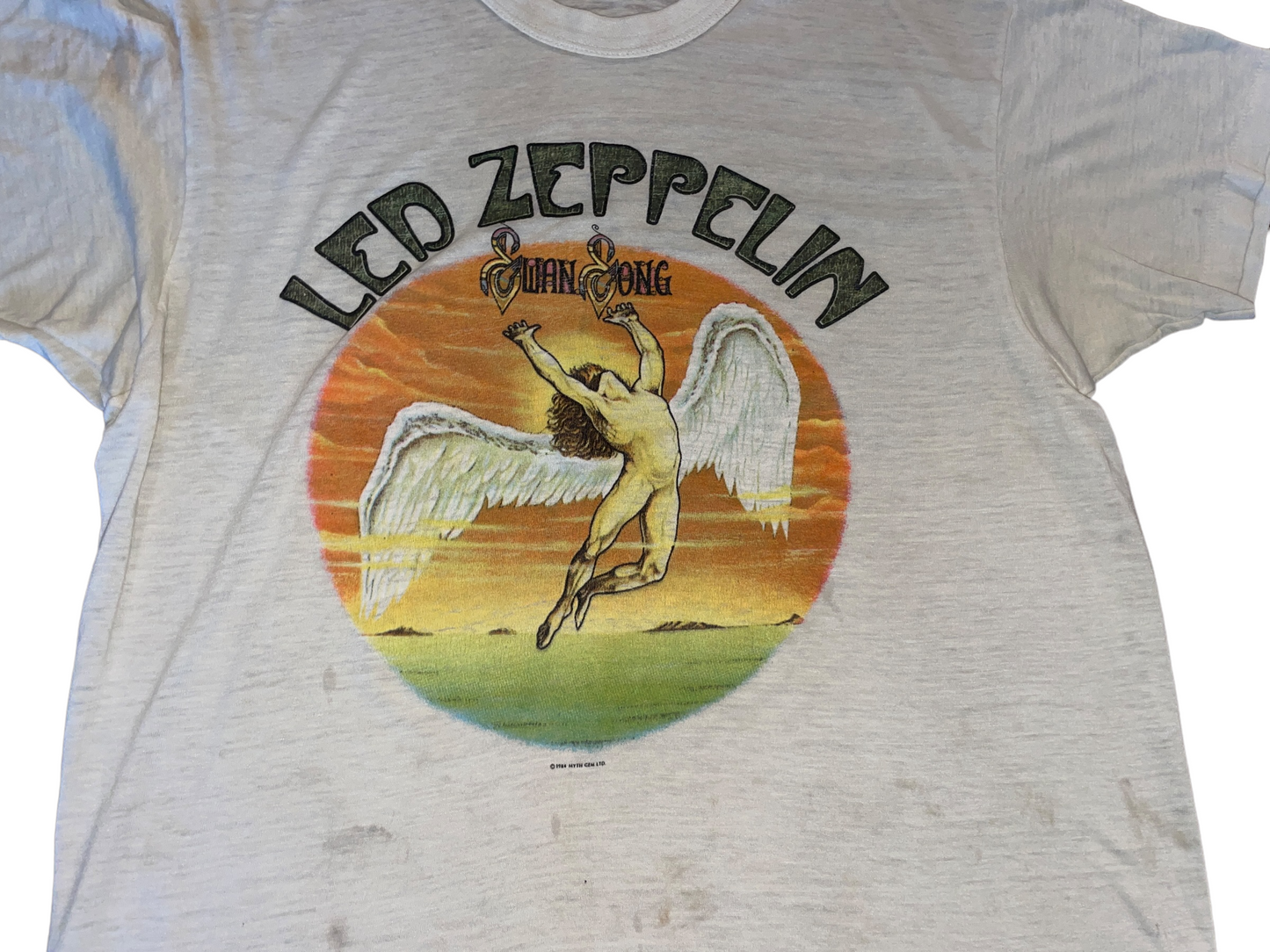 Vintage 1984 Led Zeppelin Swan Song T-Shirt