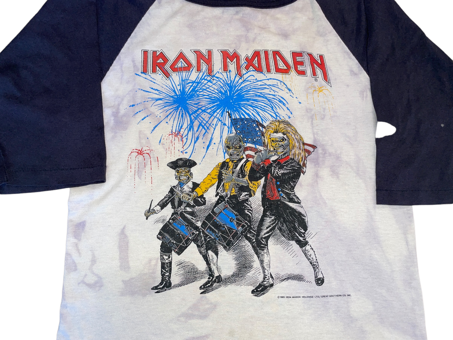 Vintage 1985 Iron Maiden July 4th Event Shirt