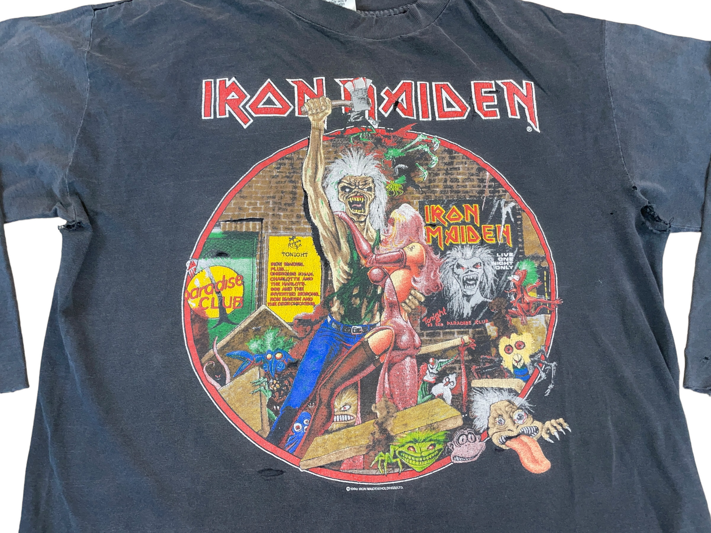 Vintage 1990 Iron Maiden Bring Your Daughter To The Slaughter T-Shirt