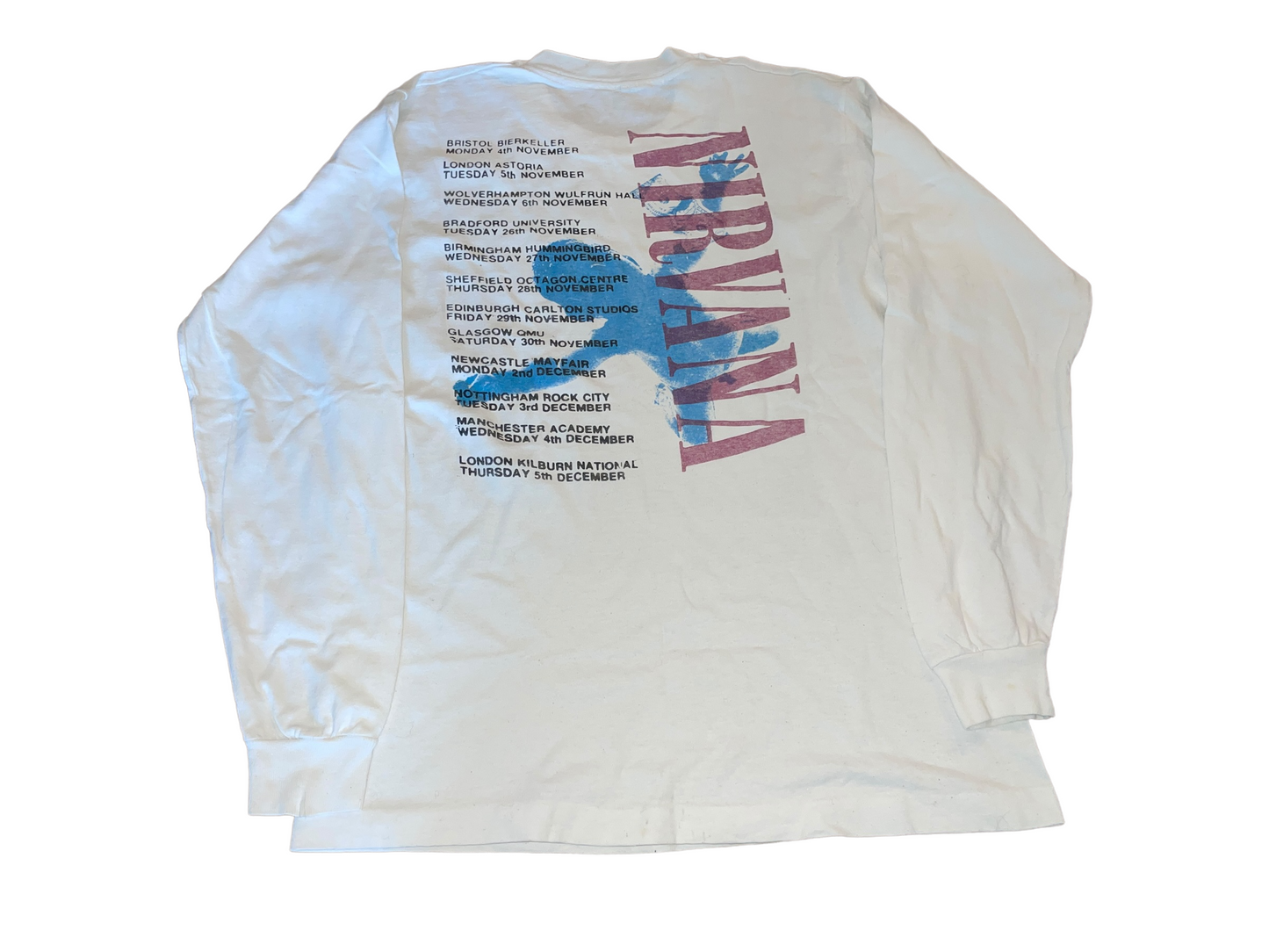 Vintage 90's Nirvana Nevermind Euro Long Sleeve Shirt