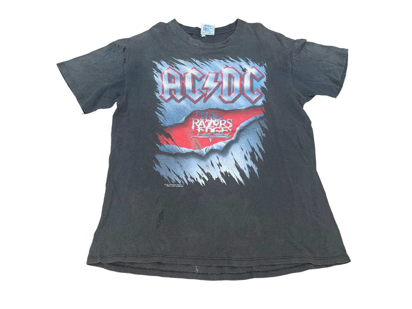 Vintage 1990 ACDC The Razor's Edge Tour T-Shirt