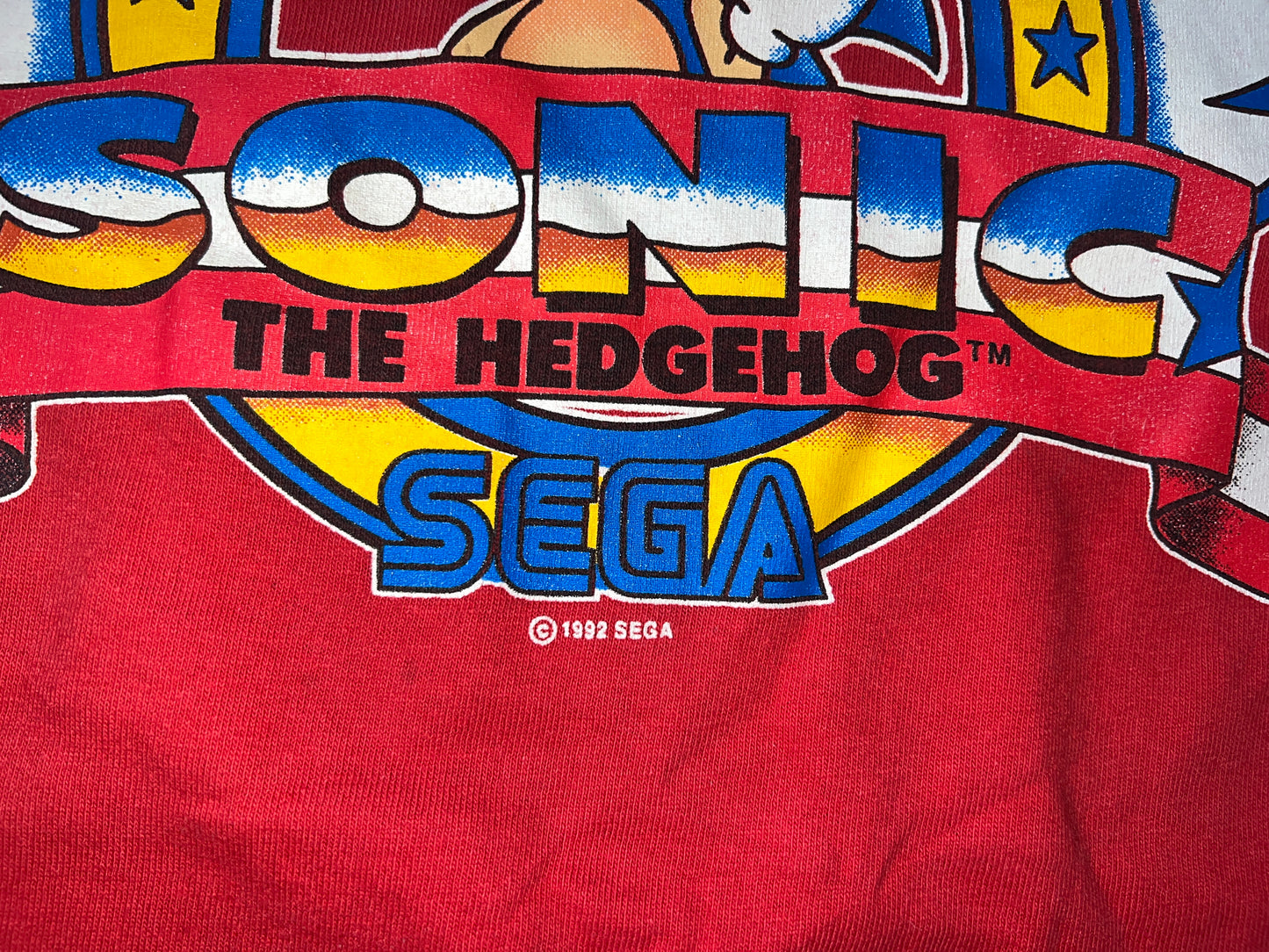 Vintage 1992 Sega Sonic T-Shirt